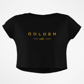 Crop Top Oversize - Jungkook Golden Logo