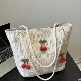Bolso playero cereza