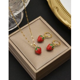 Conjunto collar/arete Acero Inox